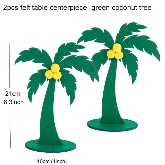 Tropical Flamingo Pineapples Cactus Coconut tree Centerpiece Table decorative Birthday Summer Wedding Hawaiian Party Decorations coconut tree1