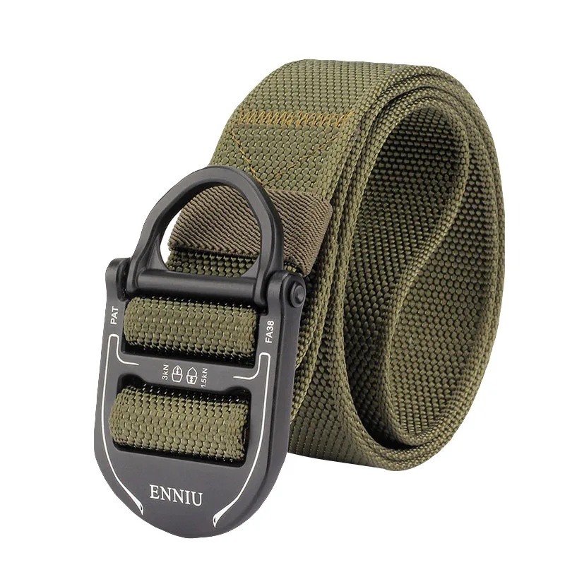 

Adjustable Heavy Duty Training Waist Belt Hunting Tactical Belts Nylon Military Waist Belt with Metal Buckle