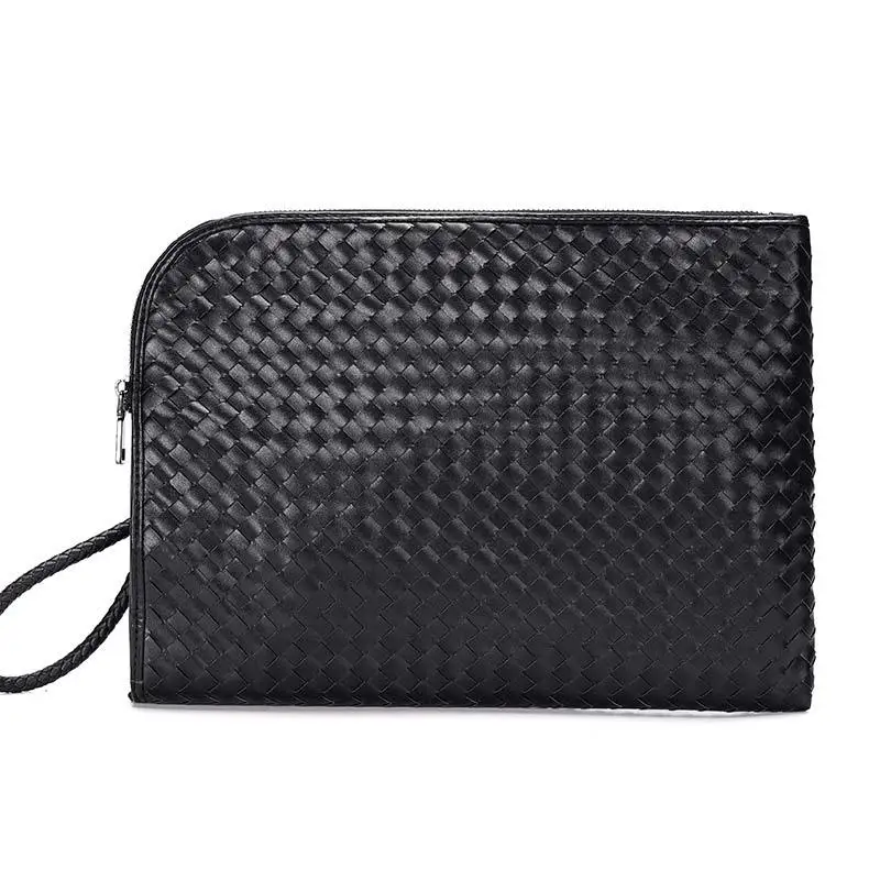 New Pattern Genuine Leather Business Briefcase Men Handbag Clutch Bag Large Capacity A4 Document Bags Ipad Package Laptop Bag