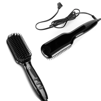 

Multifunctional Electric Hair Comb Brush Beard Straightener Hair Straighten Straightening Comb Hair Curler Quick Hair Styler Men