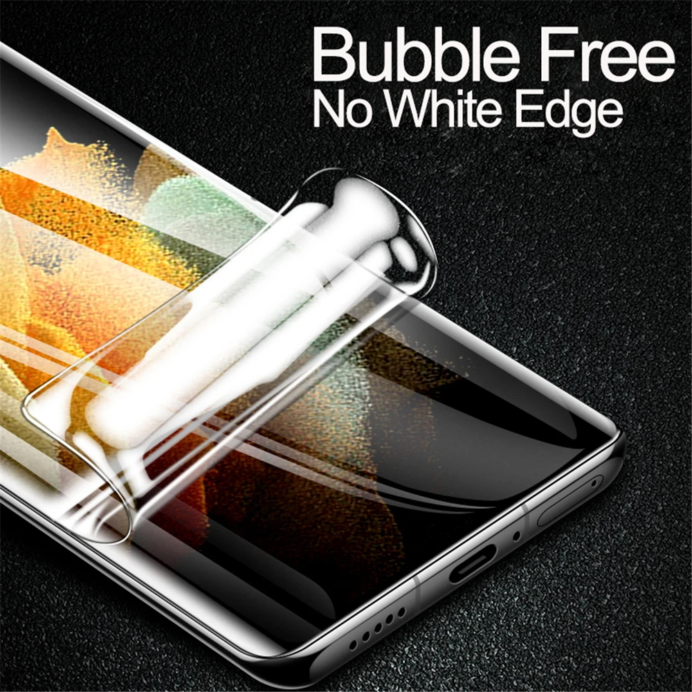 S21 S22 Ultra Hydrogel Film for Samsung S22 Ultra Screen Protector, Full Cover Soft Glass on Samsung Galaxy S 22 Plus s21 fe S22 galaxy s22 ultra case Galaxy S22 Ultra