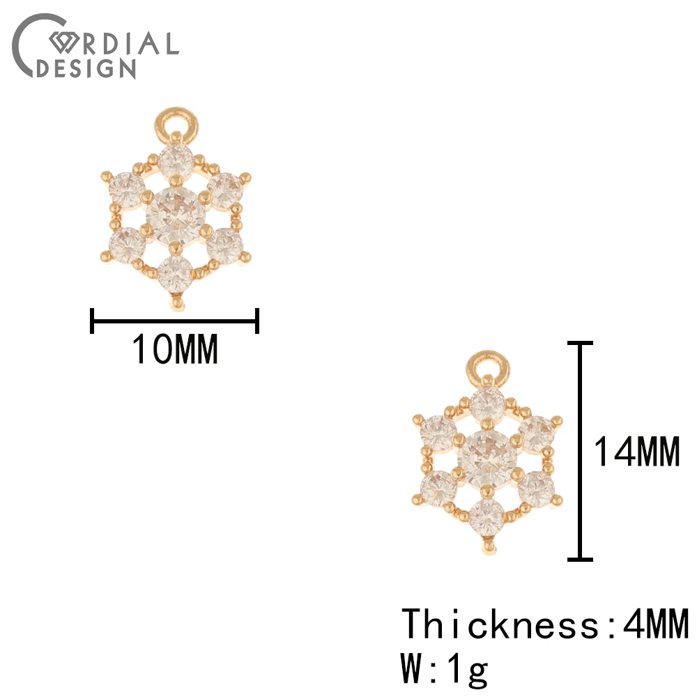 Cordial Design 50Pcs 10*14MM Earrings Making/Hand Made/DIY Pendant/Jewelry Accessories/Charms/Jewelry Findings & Components - cordial