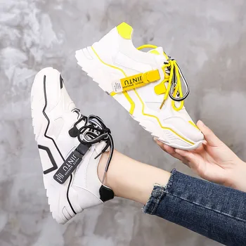 

New Women Flats Shoes Casual Spring Comfortable Sneakers Womens Platform Shoes PU Leathable Plus Velvet Keeping Warm Woman Shoes