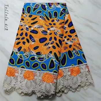 

High-End Lace Fabric 2018 Wax Cord Lace Fabric African Lace Fabric New Wax Cord Lace For Women Wedding Party Dress