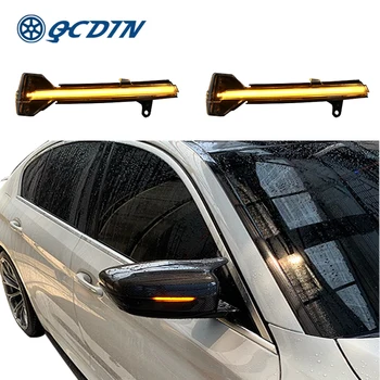

QCDIN For BMW 5 Series F10 10-16 Side Marker Light Turn Signal Light For BMW 6 Series 7 Series F01 Car Turn Signal Flowing Light