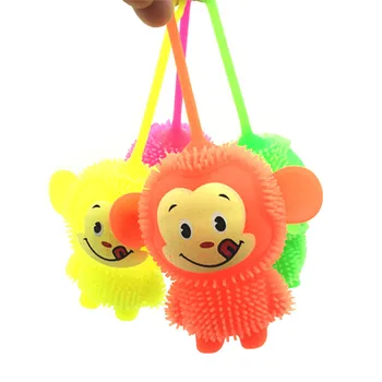 

Flash ball little monkey light-emitting toys for children Hip-hop monkey vent ball children gifts
