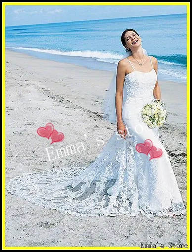 

MORI-Free Shipping Designer Fashion Intricate 2018 New Hot Sale Veil Cheap A-Line Spaghetti Lace Floor Length Wedding Dresses Go