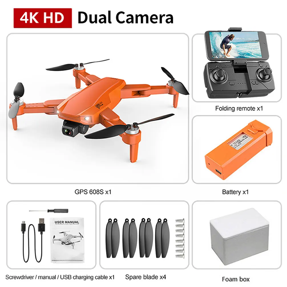 GPS 6K RC Drone UAV with HD Camera Aerial Photography Remote Control Helicopter Quadcopter Aircraft High Quality 3km Flying Dron camera quadcopter drone with camera and remote control RC Quadcopter