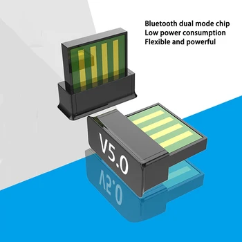 

Mini USB Bluetooth Adapter 5.0 High Speed Stabilit Subwoofer Amplifier Multimedia Audio Adapter Bluetooth Receiver Mini Size