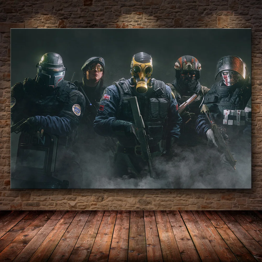 Unframed постер украшение картина Tom Clancy's Rainbow Six Siege на HD холсте картина искусство картина маслом - Цвет: 05