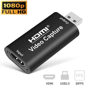 

o Video Capture Cards 1080P HDMI to USB 2.0 Video Record for Gaming Streaming Teaching Meeting Live Broadcasting