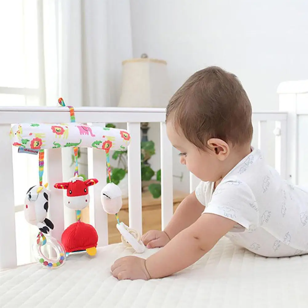 Kidlove детский мультяшный в виде животных Погремушка подвесная игрушка-брелок для коляски