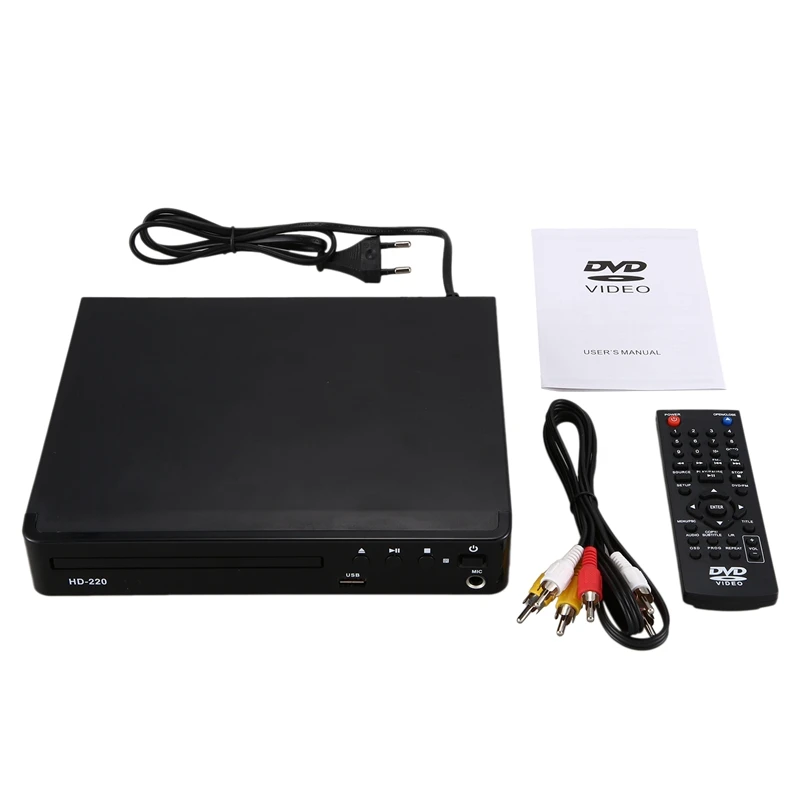 Мини USB RCA HDMI DVD плеер несколько языков OSD DIVX CD RW светодиодный дисплей с Romote
