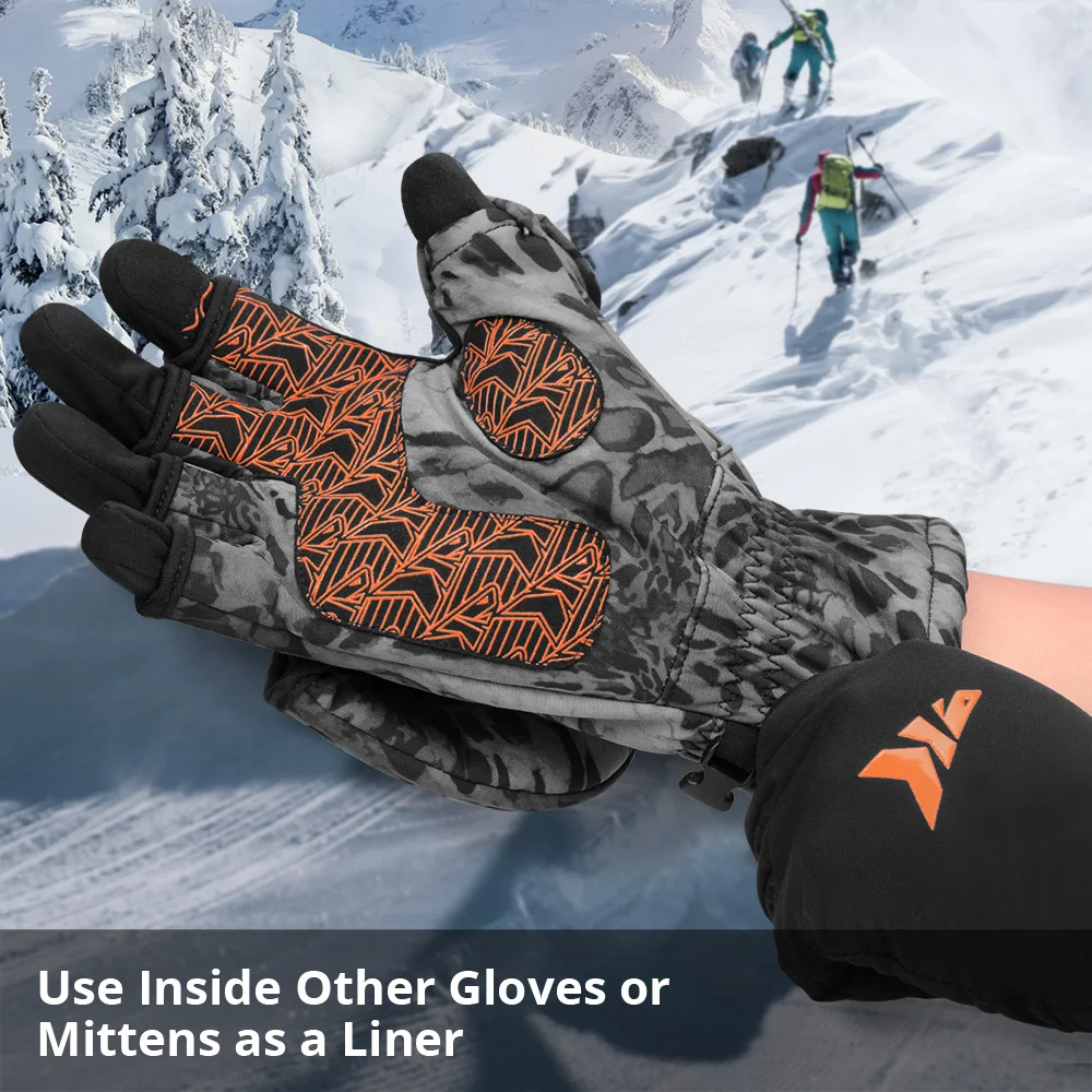 KastKing Morning Frost Liner Gloves Touch Screen Glove Liners for Men and Women Ideal For Ice