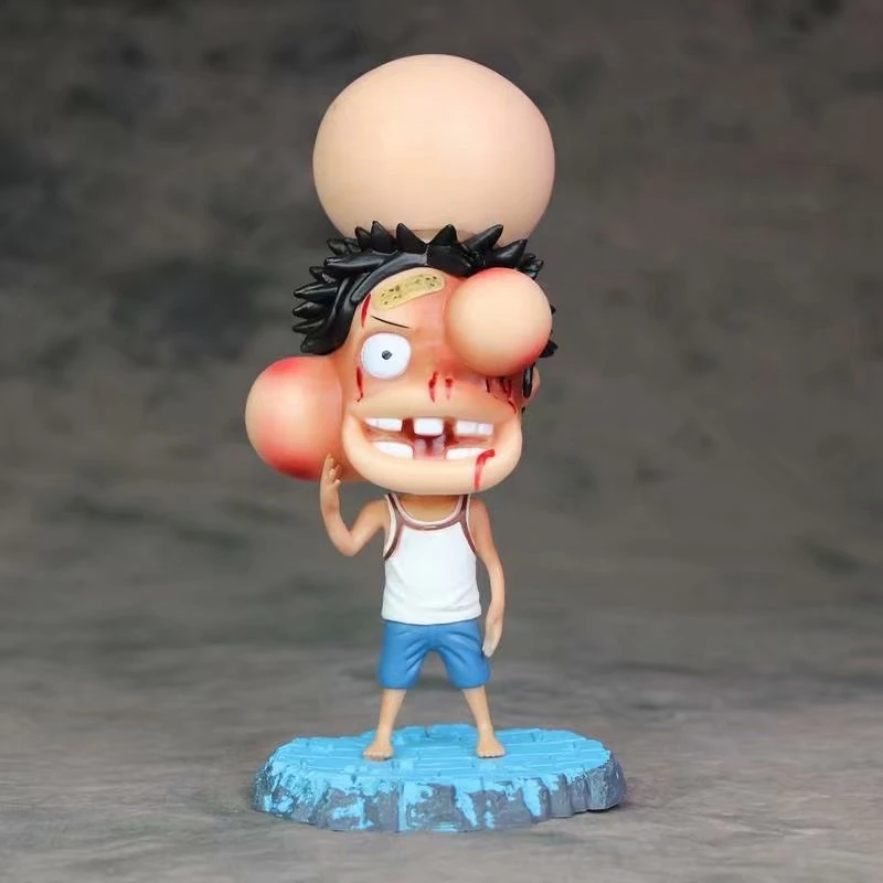 日本アニメone Pieceモンキー D ルフィ決戦腫れ顔の損傷版フィギュア玩具pvcコレクションフィギュアモデル人形18センチメートル Action Figures Aliexpress
