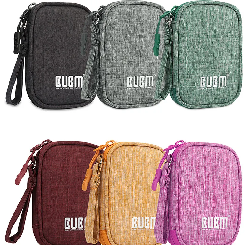BUBM USB Flash дорожный органайзер, цифровое устройство, кабель для наушников U диск дорожный футляр органайзер для карт памяти