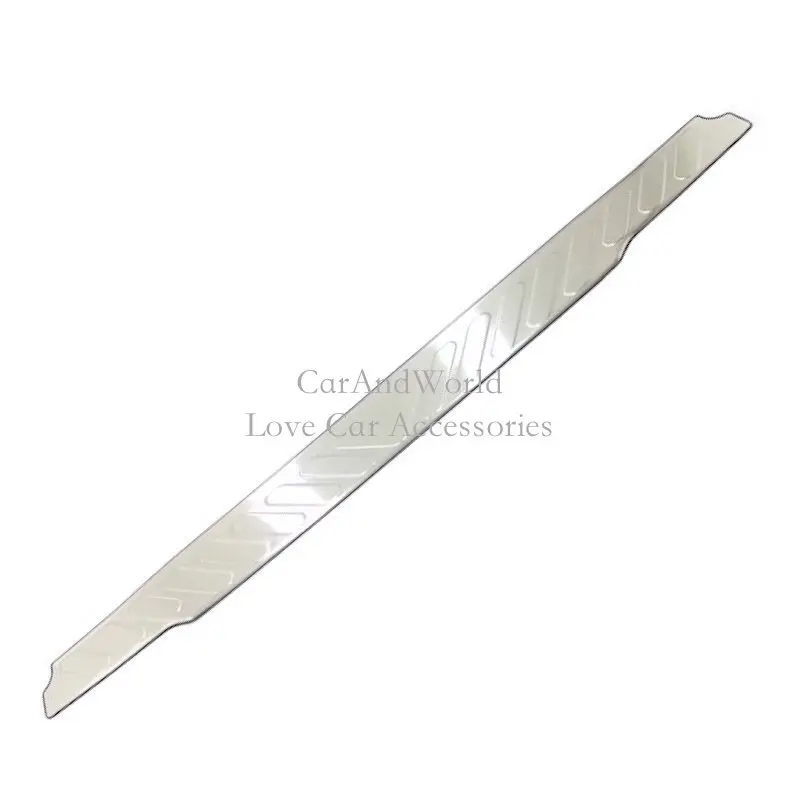 Stainless Steel For Nissan Navara- Rear Door Sill Pedal Trunk Bumper Protector Cover Molding Frame Trim Car Accessories