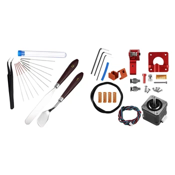 

1 Set 3D Printer Nozzle Cleaning Tool Kit & 1 Set 3 Extruder Cr-10 Extruder 42 Stepper Upgraded Motor Kit