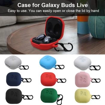 

Silicone Case Cover Earphone Pouch Dust-proof Protective Case for Samsung Galaxy Buds Live Ultra Thin Protector Case Shell