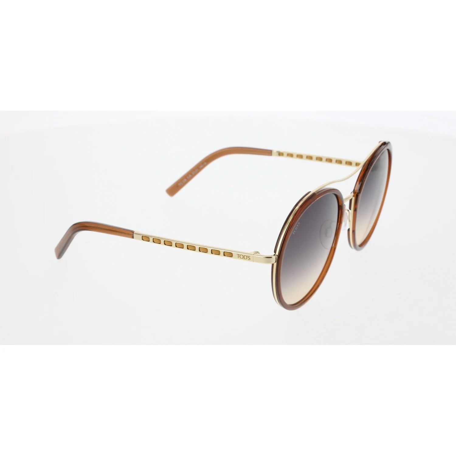 

Women's sunglasses to 0238 53b bone Brown organic round round 57-21-140 tods