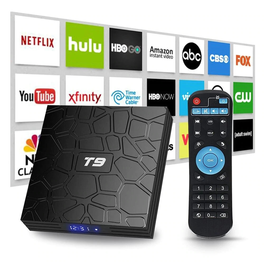 T9 Android 9.0 TV Box RK3318 QuadCore 4GB RAM 64GB ROM USB 3.0 4K décodeur 2.4G/5G double WIFI 2G16G TVBOX lecteur multimédia intelligent | AliExpress