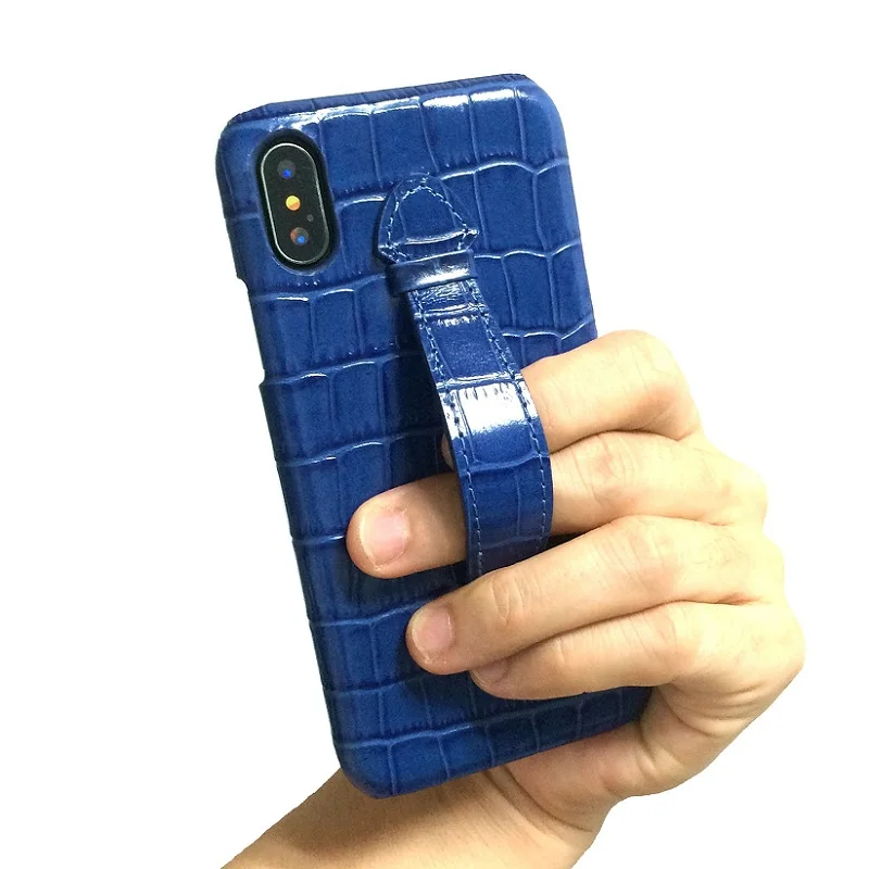 Чехлы для телефонов iPhone X XS 10 из натуральной кожи с крокодиловым ремешком и