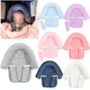 Baby Car Safety Soft Sleeping Head Support Pillow with Matching Seat Belt Strap Covers Baby Carseat Neck Protection Headrest 1