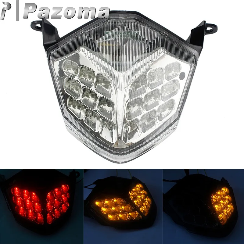 

Motorcycle Tail Lights LED Turn Signal For Kawasaki Ninja ZX-10R Ninja ZX-6R/636 2008-2010 Z750 07-2012 Z1000 Rear Brake Lamps