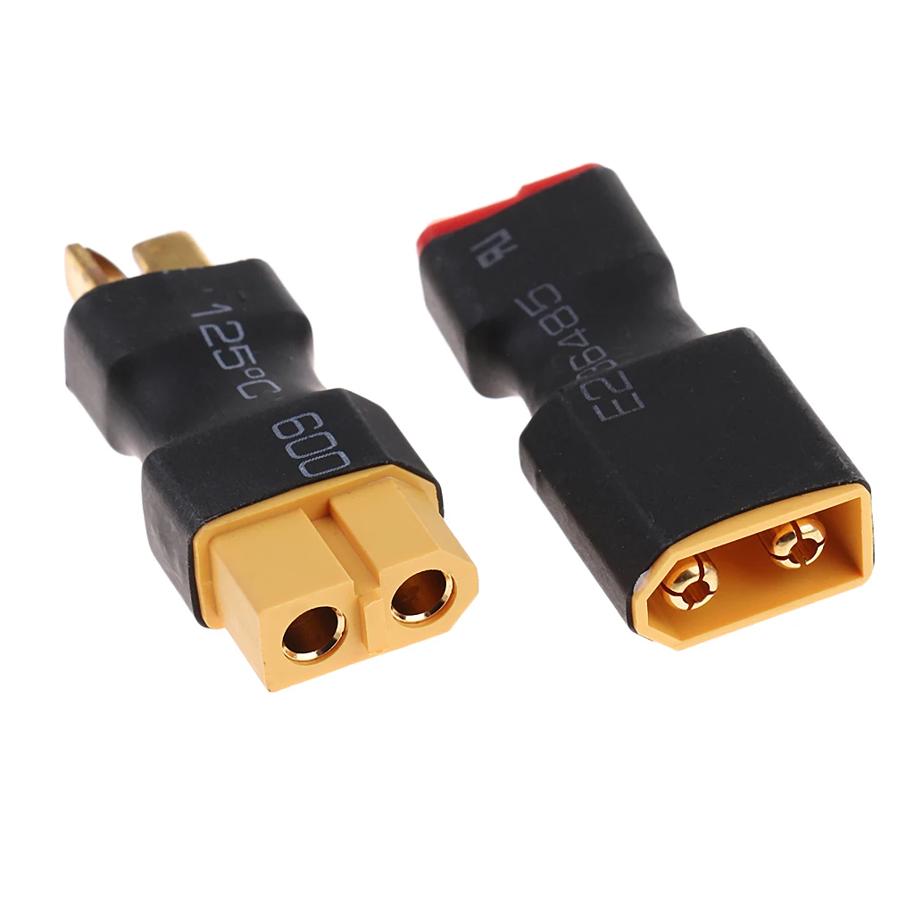 T-Plug to XT60 Male Female Connector Plug for RC Battery Adapter Wire Cable