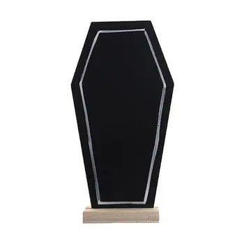

1 pc Decorative Desktop Tombstone Shape Chalkboard Message Board for Home