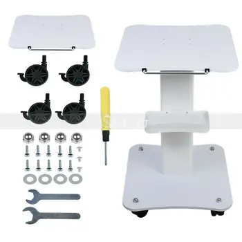 

Multi function Beauty Salon Trolley Use Pedestal Rolling Cart Wheel aluminum stand for famialy Beauty Parlor and salon