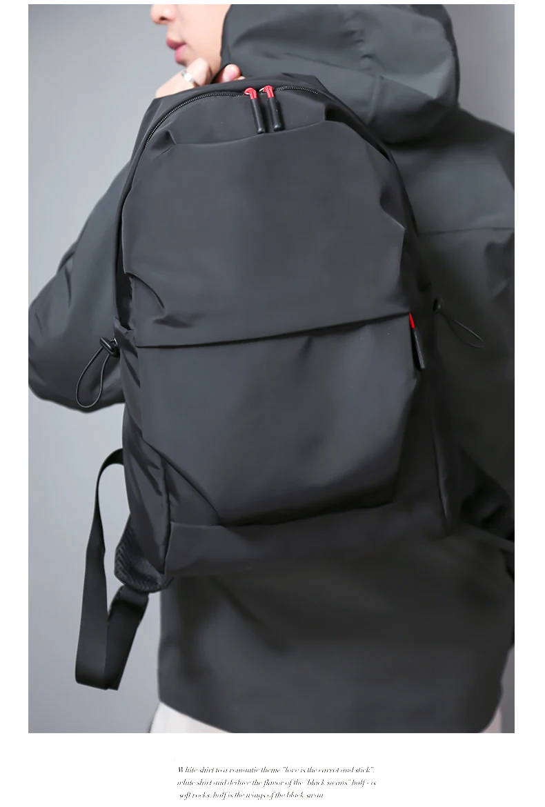 Мужской рюкзак для 15,0 дюймов ноутбука рюкзак большой емкости Рюкзаки студентов плиссированная Повседневная стильная Сумка водоотталкивающая