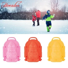 Snow Mold Santa Claus Penguin Shaped Snowball Maker Clip Children Toy SportAA