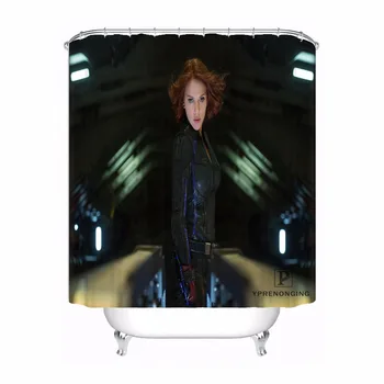 

Custom Avenger Captain America Waterproof Shower Curtain Home Bath Bathroom s Hooks Polyester Fabric Multi Sizes180509-13