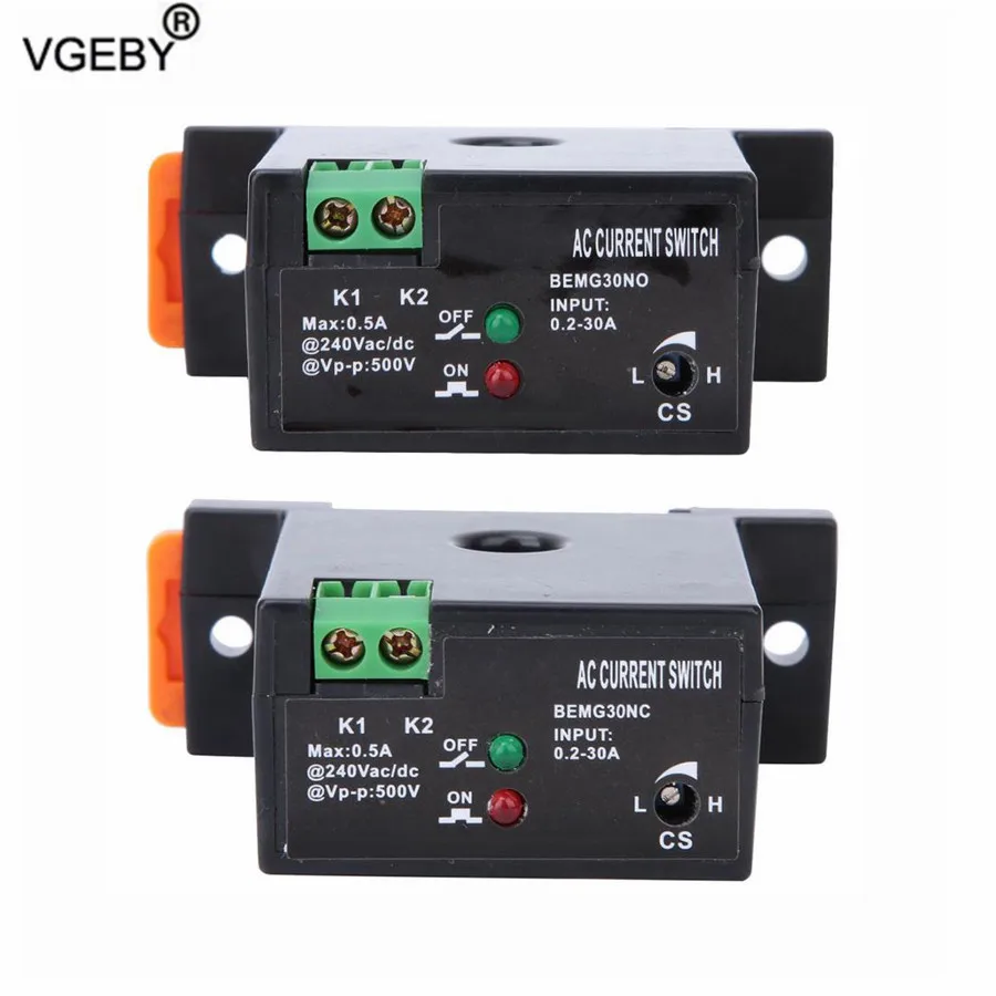 0.2 30A Sensing Switch Flameproof Adjustable Current 0.5A12 240VAC/DC