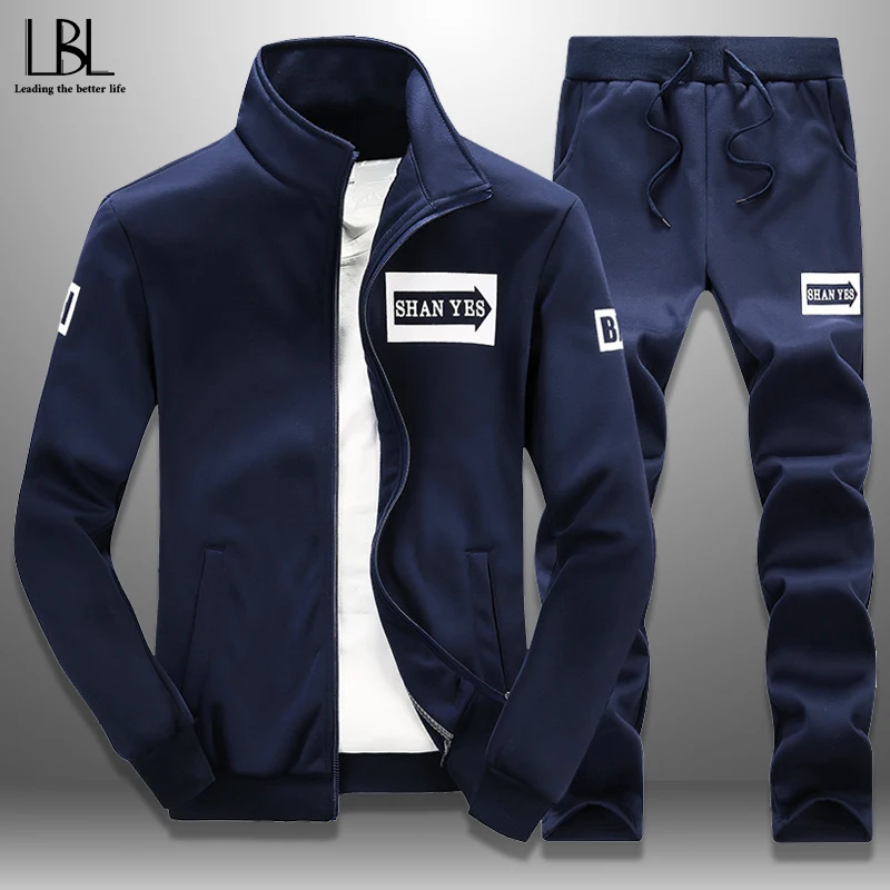 Men's Tracksuit Spring Sportswear 2 Piece Set Sporting Suit Jacket+Pant SweatsuitS Men Clothing Autumn Tracksuits Male Outwear Men's Tracksuit Spring Sportswear 2 Piece Set Sporting Suit Jacket+Pant SweatsuitS Men Clothing Autumn Tracksuits Male Outwear
