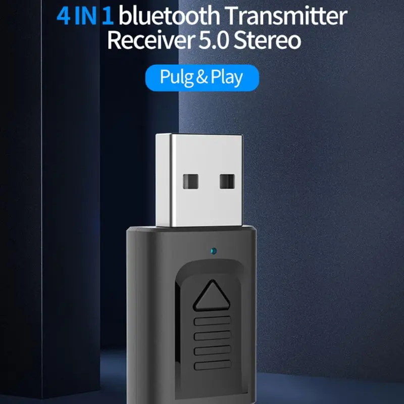 Bluetooth 5,0 аудио приемник передатчик 4 в 1 Мини USB беспроводной адаптер 3,5 мм разъем AUX USB стерео приемник Bluetooth