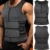 Неопреновый тренировочный жилет для мужчин Waist Trainer Vest Adjustable Workout Body Shaper with Double Zipper for Sauna Suit for Men