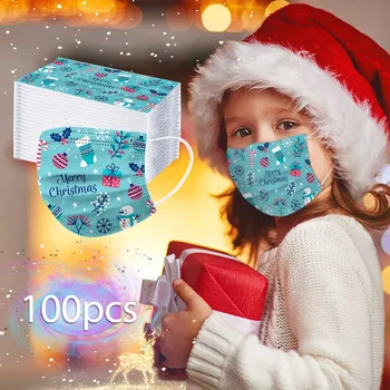 

Mascarilla Desechable Mascara Infantil Christmas For Children Disposable High-quality 3ply A Jednorazowa Send Fast Large Stock