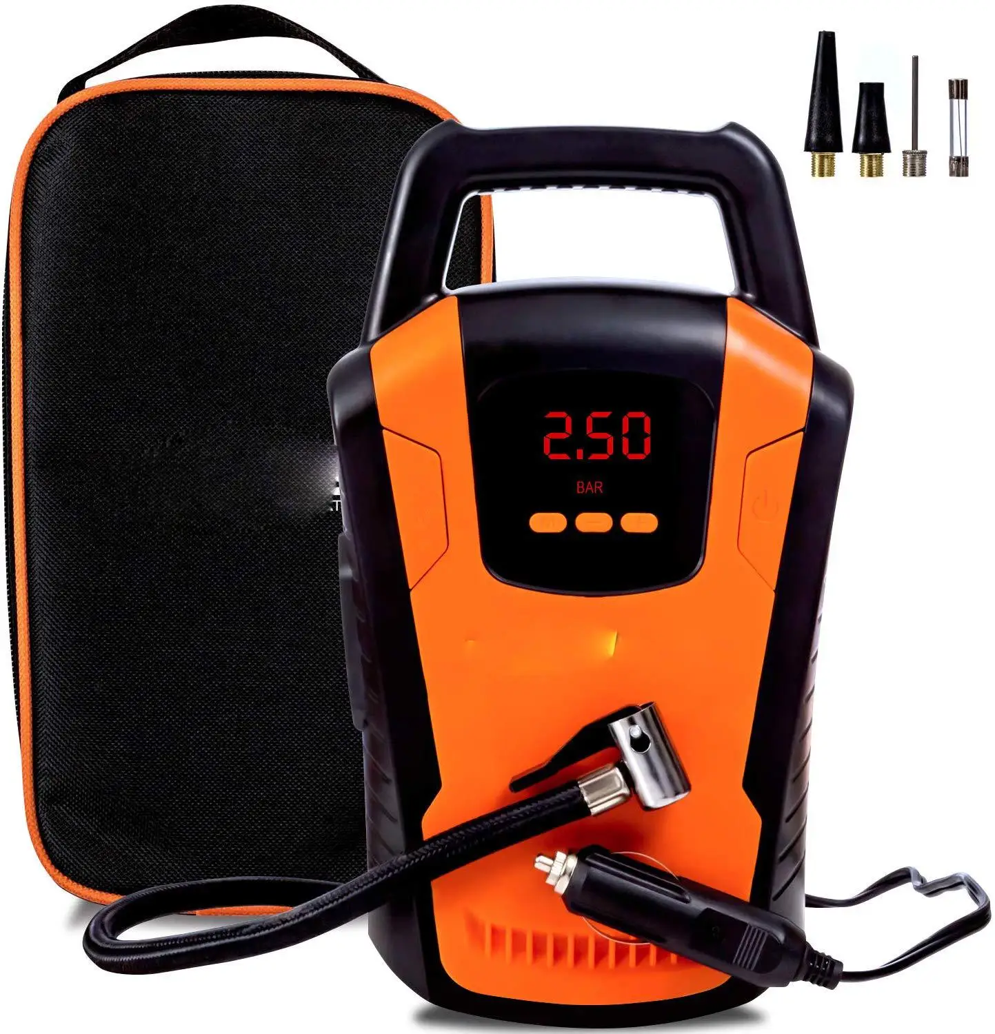 Шинный насос с большой Дисплей Digital 12V 120W 150PSI