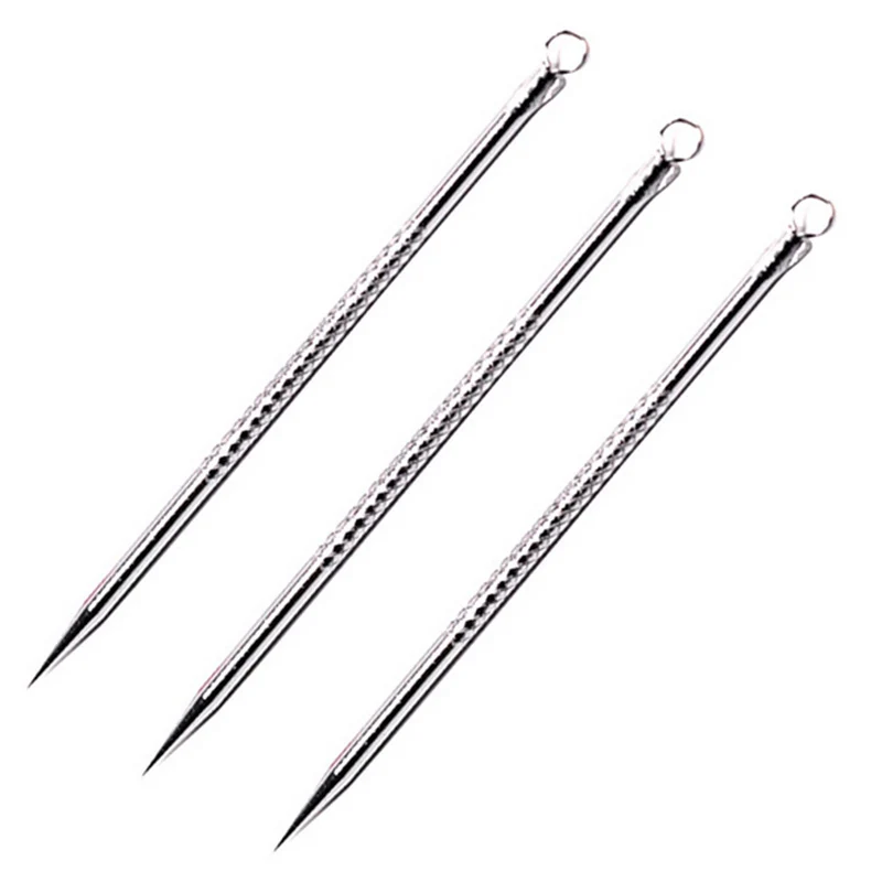 

New 1pcs Silver Blackhead Comedone Acne Blemish Extractor Remover Cosmetic Tool Stainless Needles Remove Tool 8 Cm