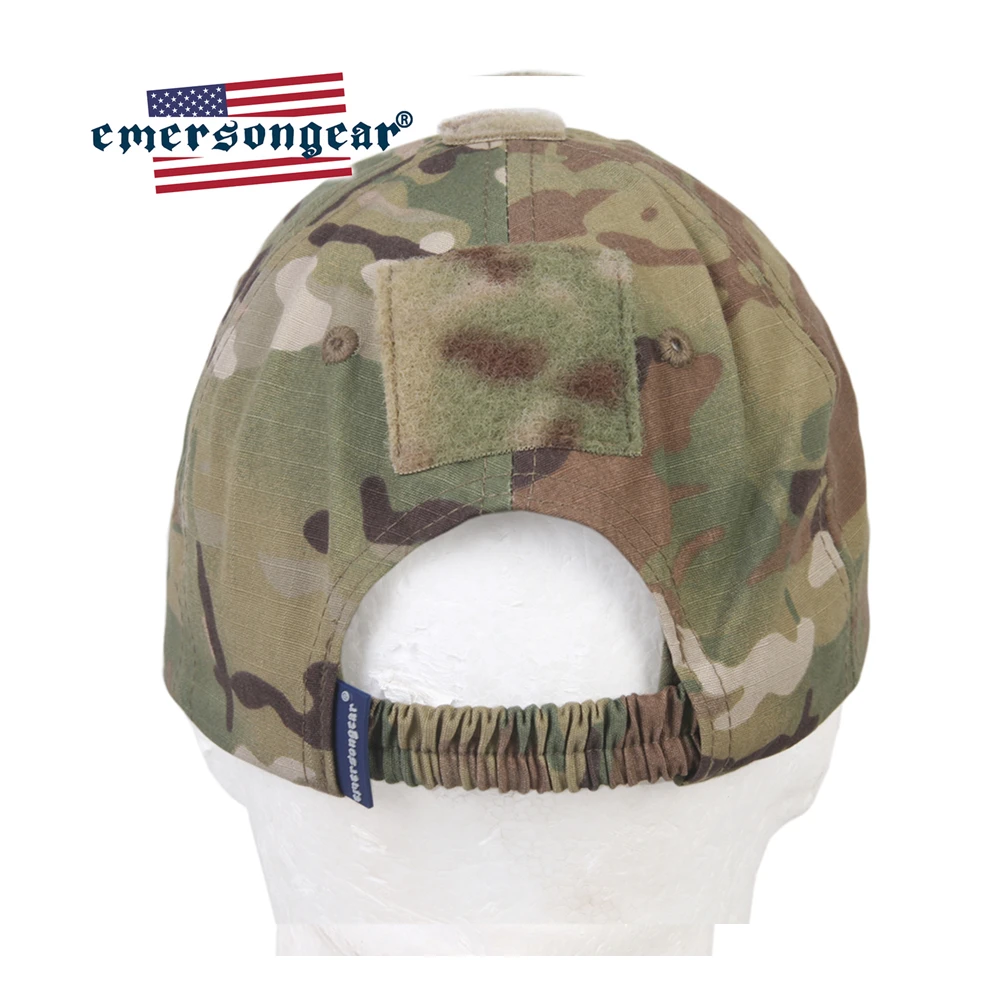 Кепка emersongear тактическая с синей этикеткой камуфляжная бейсболка для активного