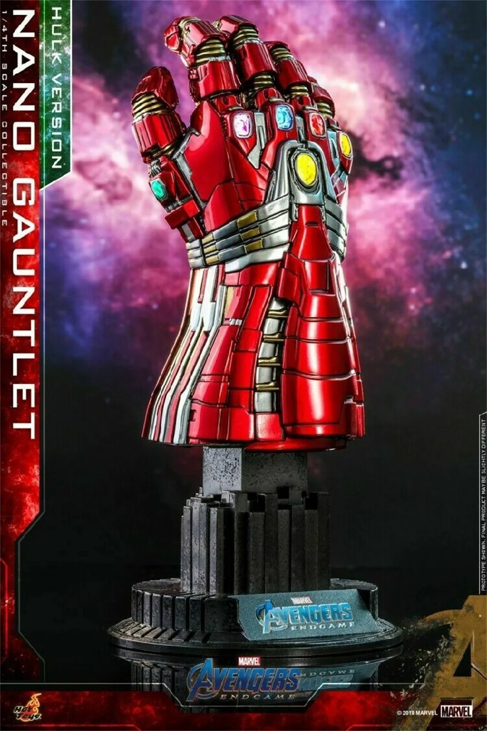 Горячие игрушки Халк Человек ACS009 Nano Infinity Gauntlet 1/4 модель Мстители эндшпиль