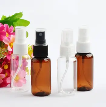 

15ml 30ml Amber Glass Spray Bottle Wholesale Glass Essential Oil Perfume Bottle With Black Or White Cap LX1215