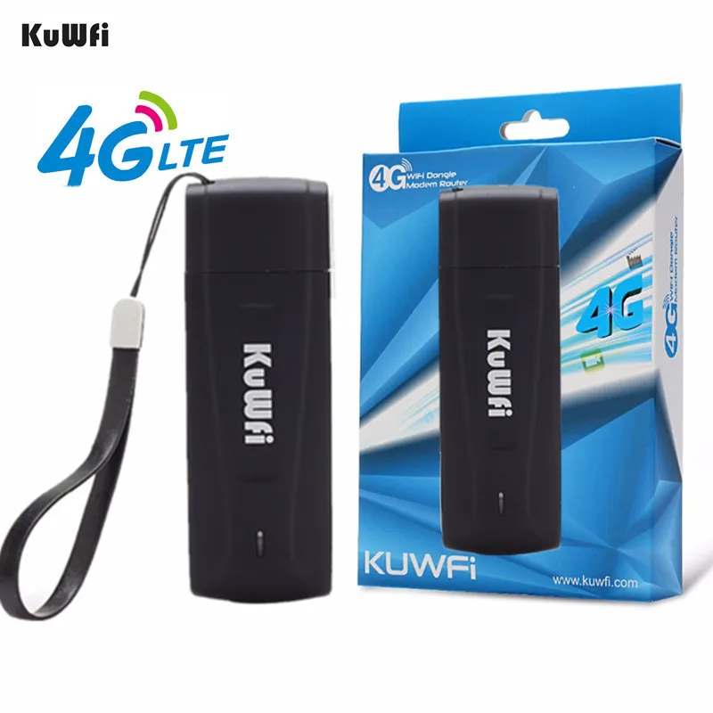 KuWFi USB 4G модем LTE WiFi ключ мобильный сеть точка доступа мини 3G маршрутизатор с