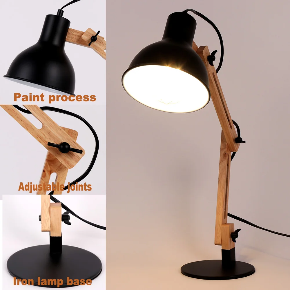 Desk Lamp Old: Is a Natural Wood Swing Arm Reading Lamp the Right Choice  for Vintage-Inspired Study Spaces?, image size:1000x1000