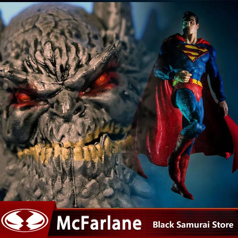 DC Comics McFarlane Batman Earth-1 Костюм Супермена аниме экшн-фигурки 17 см Коллекционные