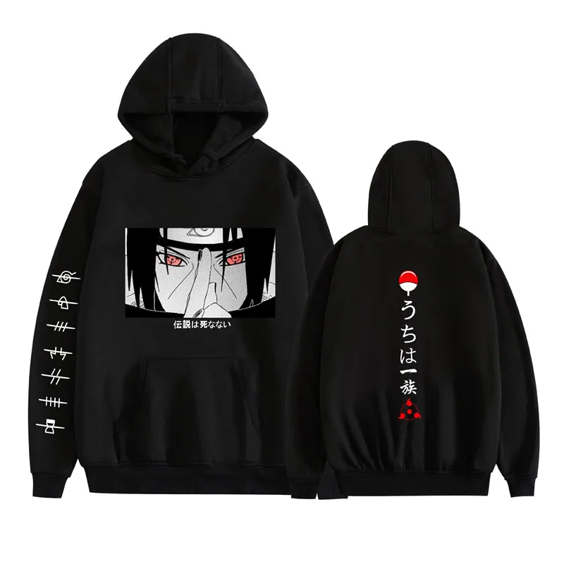 

Hoodies Unisex Naruto Harajuku Japanese Anime Uchiha Itachi Printed Men's Hoodie Male Streetwear Fashion Casual sweatshirt Coat