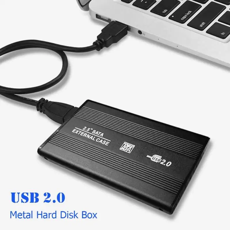 2,5 дюймов SATA USB2.0 жесткий диск корпус алюминиевый сплав HDD коробка 480 Мбит внешний жесткий диск Корпус для ноутбука