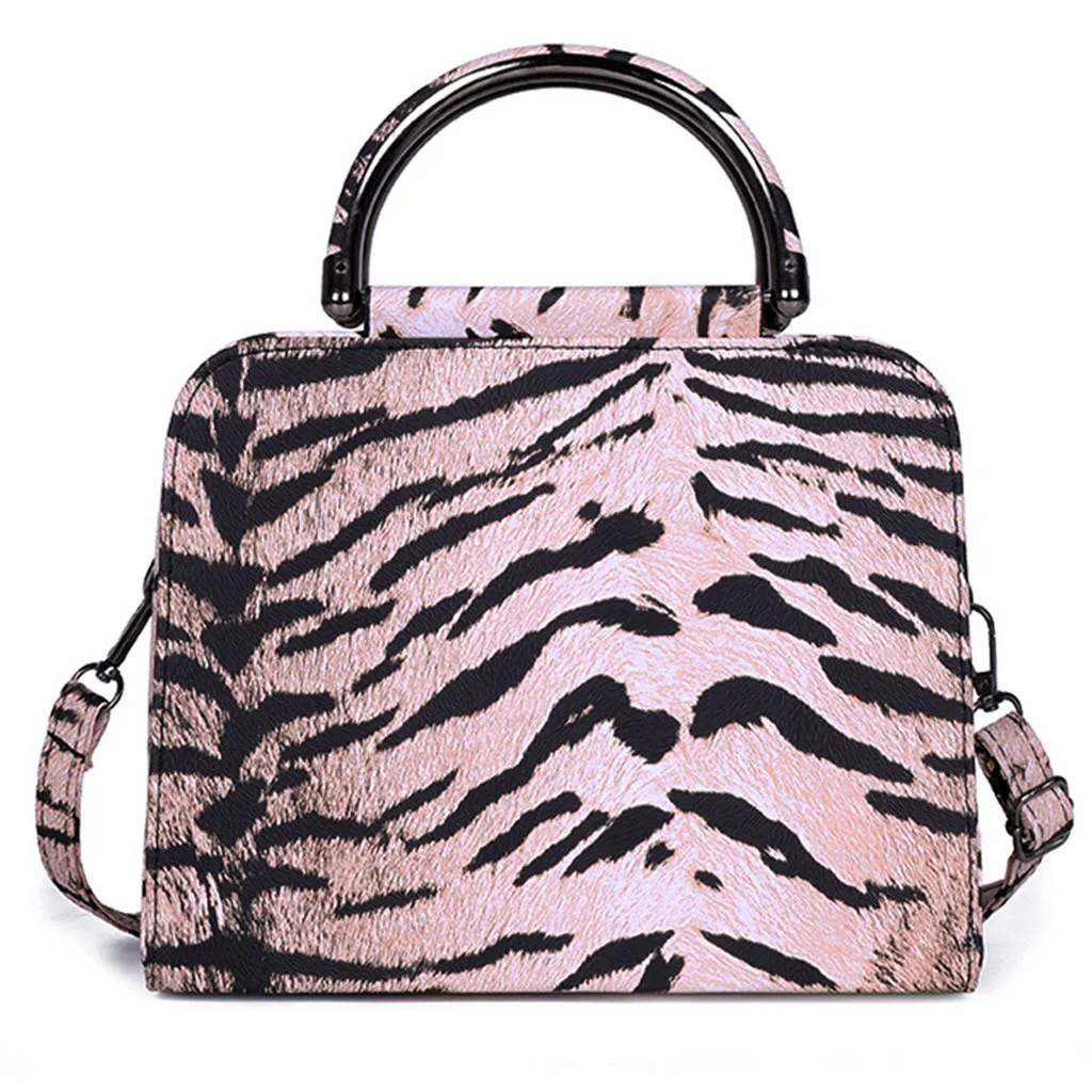 Женские сумки через плечо из натуральной кожи, модная женская леопардовая сумка на молнии, сумка-мессенджер, ручная дорожная сумка через плечо Ju9